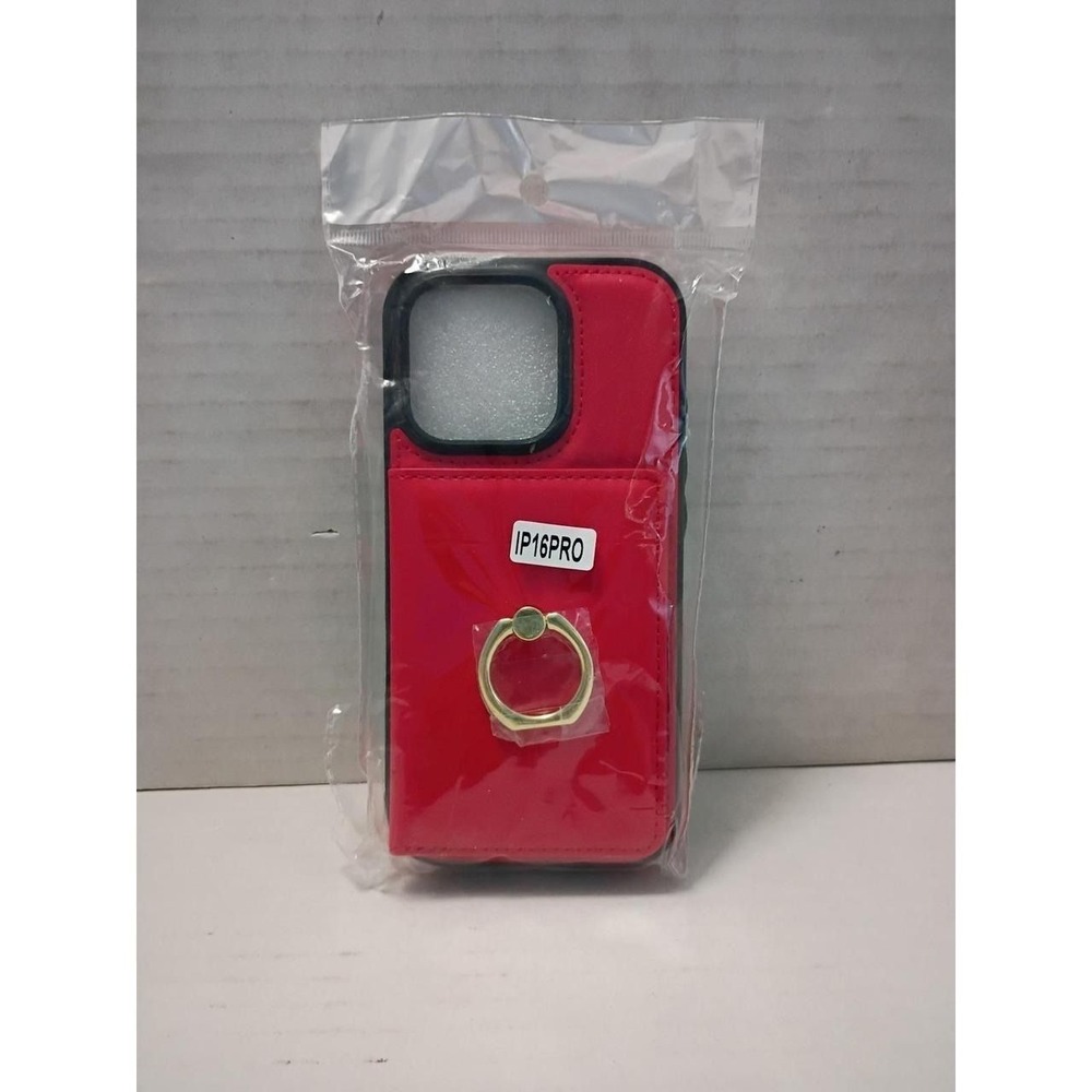 iPhone 16/16 Pro/16 Plus/16 Pro Max, RFID Blocking Wallet Cover, Rotating Grip